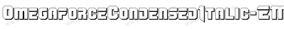 OmegaforceCondensedItalic-EMen字体转换