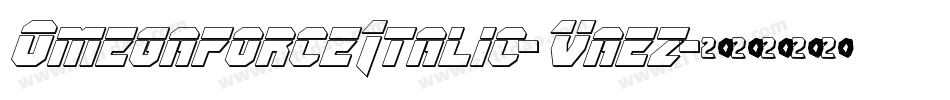 OmegaforceItalic-Vaez字体转换