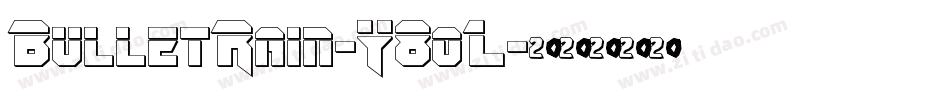 BulletRain-Y8oL字体转换