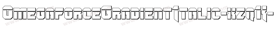 OmegaforceGradientItalic-xzqK字体转换