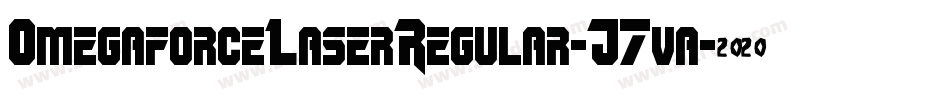 OmegaforceLaserRegular-J7va字体转换