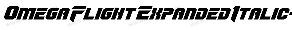 OmegaFlightExpandedItalic-Yzy2O字体转换