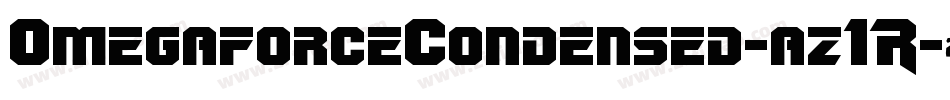 OmegaforceCondensed-az1R字体转换