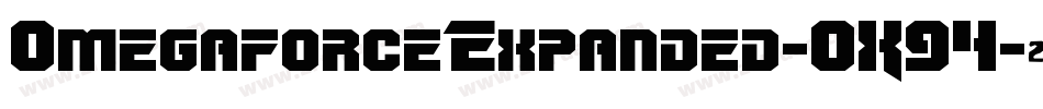 OmegaforceExpanded-OX94字体转换