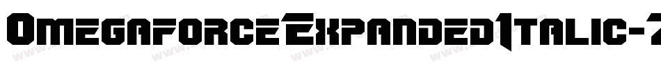OmegaforceExpandedItalic-Z3am字体转换