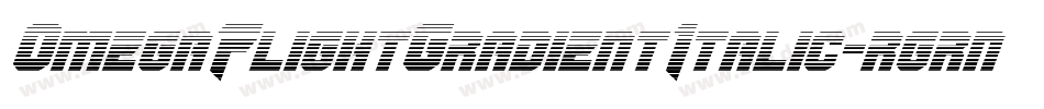 OmegaFlightGradientItalic-rgrny字体转换