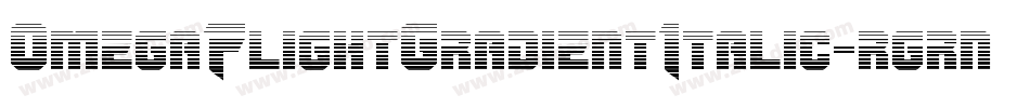 OmegaFlightGradientItalic-rgrny字体转换