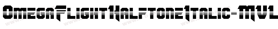 OmegaFlightHalftoneItalic-MVLDJ字体转换