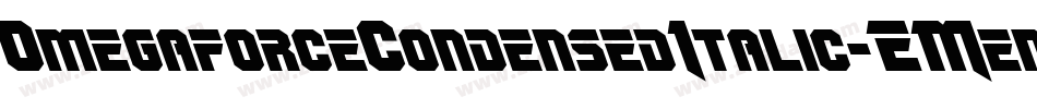 OmegaforceCondensedItalic-EMen字体转换