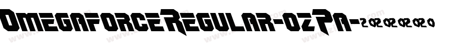 OmegaforceRegular-ozPa字体转换