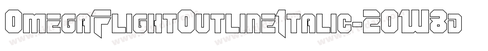 OmegaFlightOutlineItalic-2OW8d字体转换