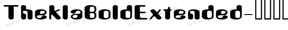 TheklaBoldExtended字体转换