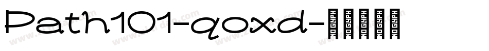 Path101-qoxd字体转换