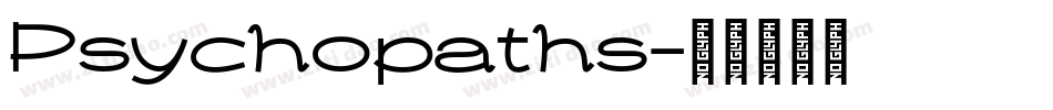 Psychopaths字体转换