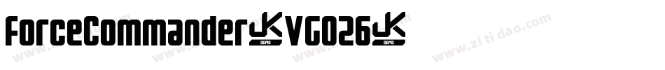ForceCommander-VGOZ6字体转换