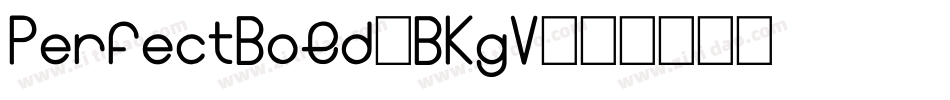PerfectBold-BKgV字体转换