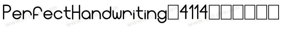 PerfectHandwriting-4114字体转换