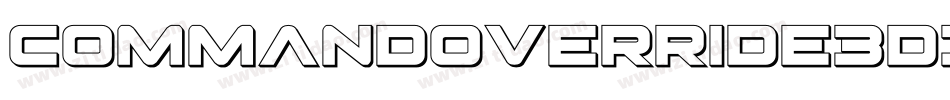 CommandOverride3DItalic-8GlB字体转换
