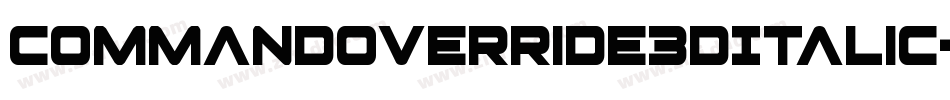 CommandOverride3DItalic-8GlB字体转换