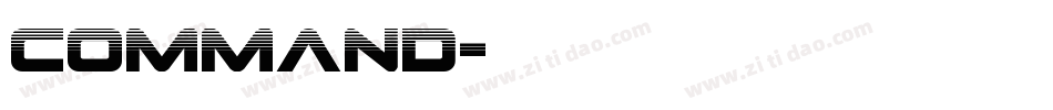 Command字体转换