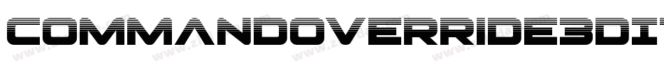 CommandOverride3DItalic-8GlB字体转换