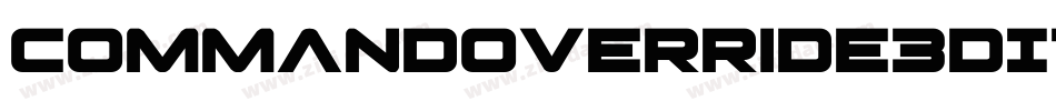 CommandOverride3DItalic-8GlB字体转换