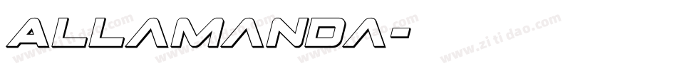 Allamanda字体转换