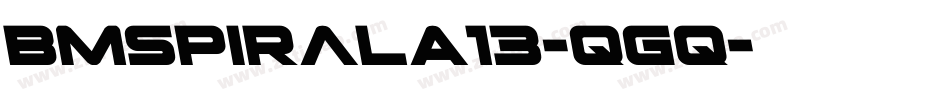 BmSpiralA13-qGq字体转换