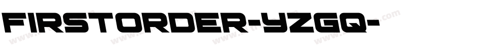 FirstOrder-yzGq字体转换