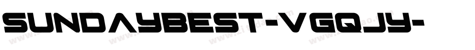 SundayBest-VGqJy字体转换