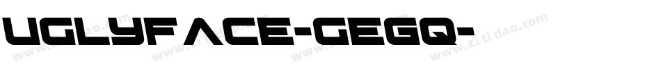 UglyFace-gEGq字体转换