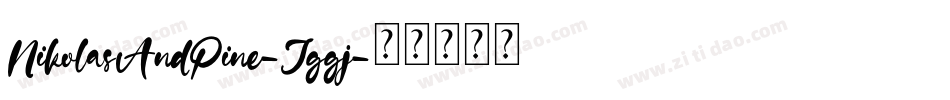 NikolasAndPine-Jggj字体转换