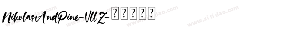 NikolasAndPine-VllZ字体转换