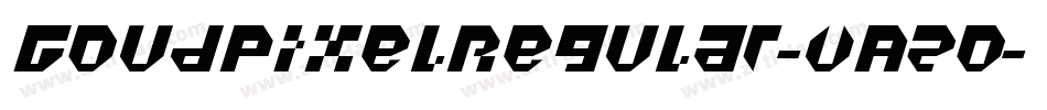 GoudPixelRegular-VA20字体转换
