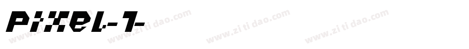 Pixel-1字体转换