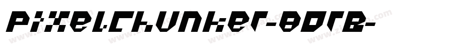 PixelChunker-8OrB字体转换
