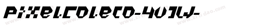 PixelColeco-4vJW字体转换