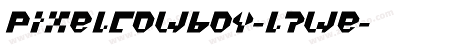 PixelCowboy-l7we字体转换