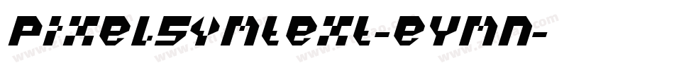 PixelSymtext-eYmn字体转换