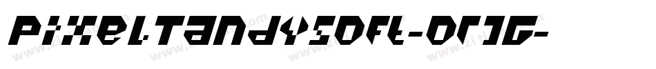 PixelTandysoft-0rJG字体转换
