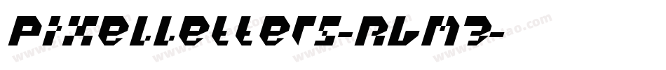 Pixelletters-RLm3字体转换