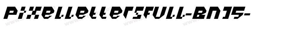 Pixellettersfull-BnJ5字体转换