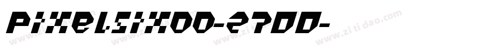 Pixelsix00-z7DD字体转换