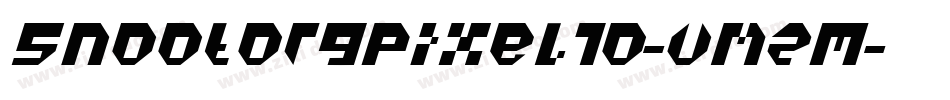 SnootorgPixel10-vmzM字体转换