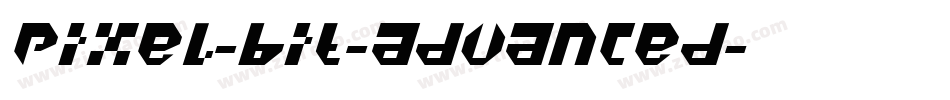 pixel-bit-advanced字体转换