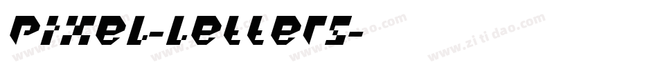 pixel-letters字体转换