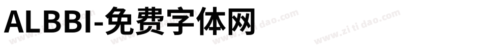 ALBBI字体转换