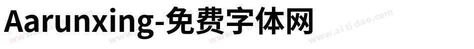 Aarunxing字体转换