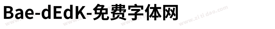 Bae-dEdK字体转换