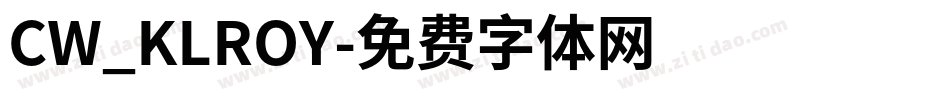 CW_KLROY字体转换